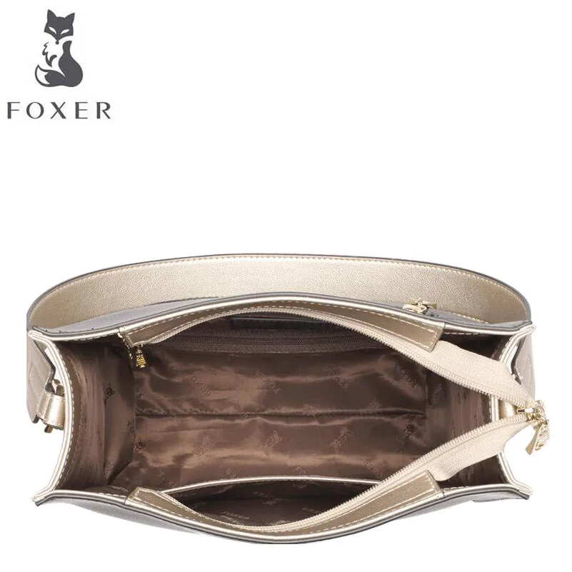 FOXER Роскошные Повседневная модная сумка 2019 новая Европа и Америка мягкая кожаная
