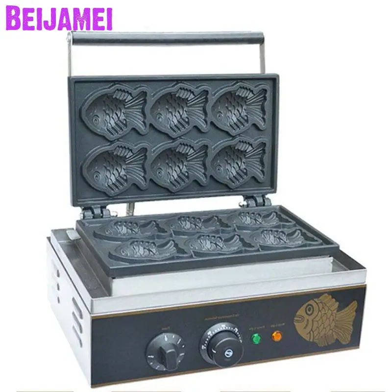 

BEIJAMEI baker making machines electric mini taiyaki machine small korean fish cake maker commercial waffle maker for sale