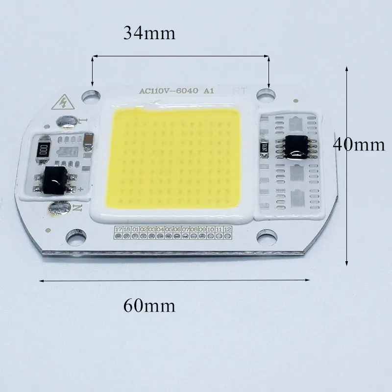 Светодиодный чип COB лампы 15 Вт 25 40 50 светодиодный 110 В 220 вход IP65 Smart IC подходит для