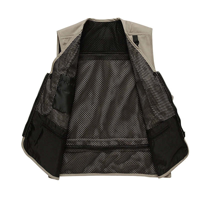 Жилет мужской со съемной спинкой Повседневный хлопковый жилет с несколькими