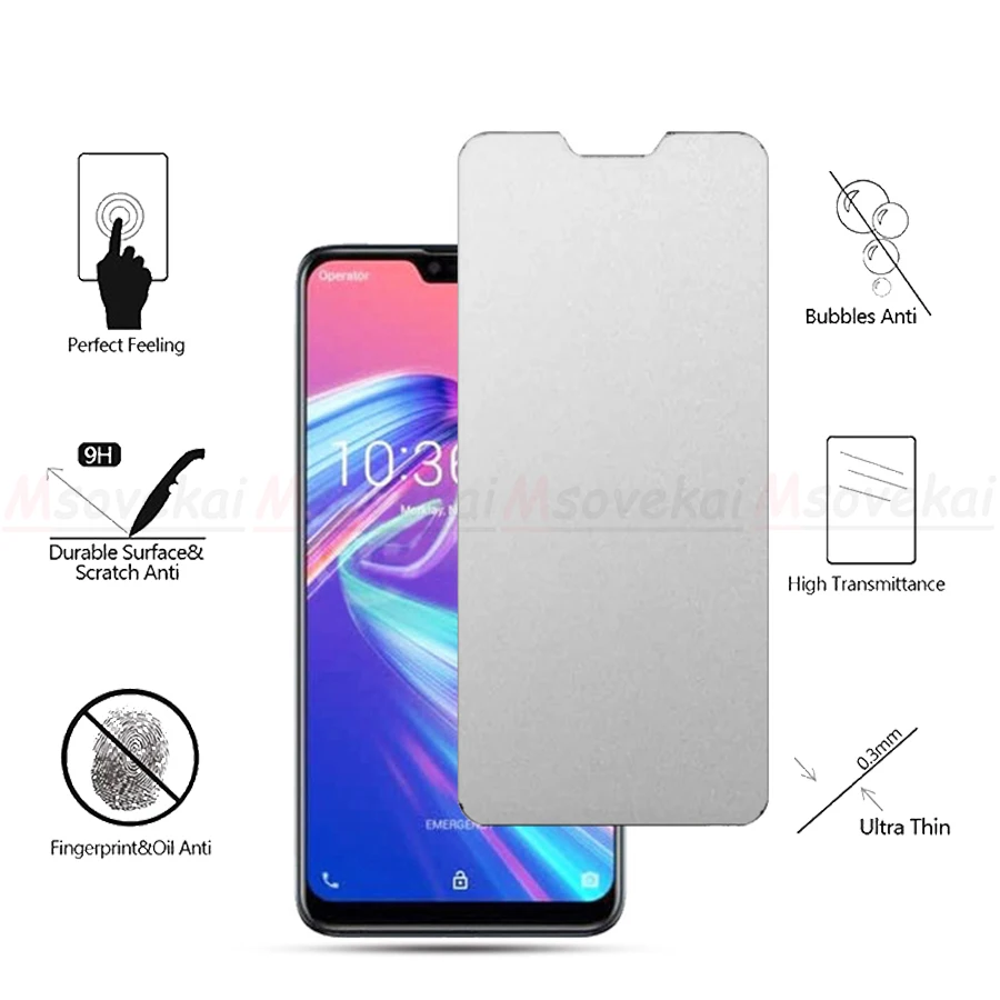 С уровнем твердости 9 H матовое закаленное стекло для ASUS Zenfone Max Pro M2 ZB631KL ZB633KL M1 ZB602KL