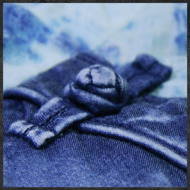 2017 женские джинсовые винтажное платье Стенд воротник печати короткие летние