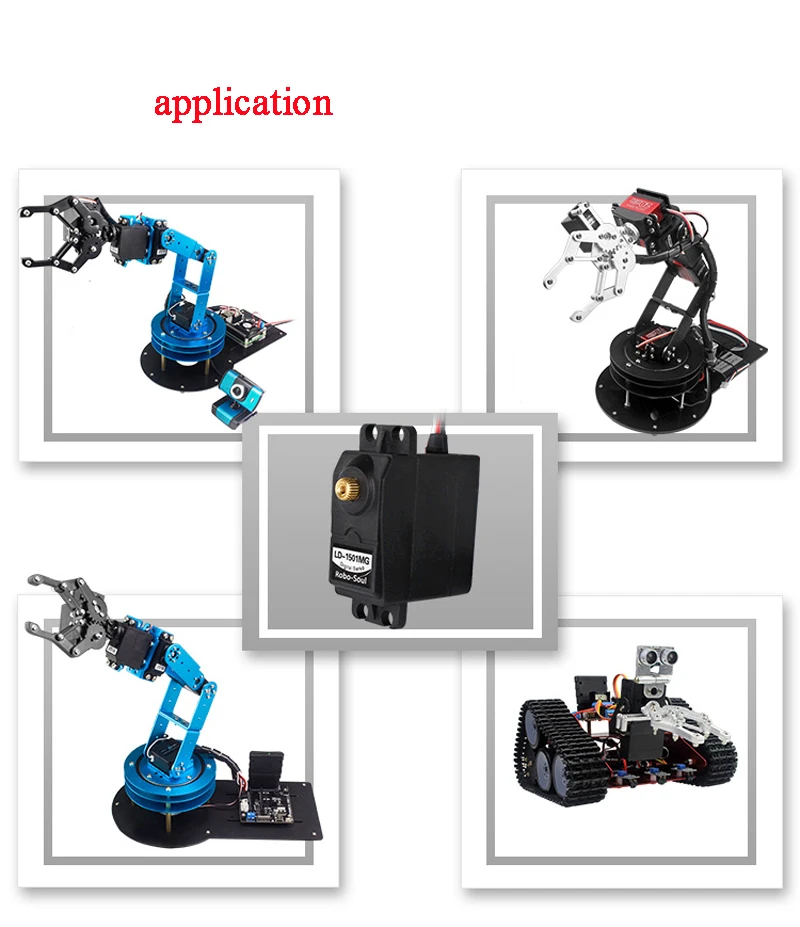 17kg 180 Degree Standard Full Metal Gear Digital Servo High Torque Robotic Steering for RC Robot Car Mechanical Arm | Игрушки и хобби