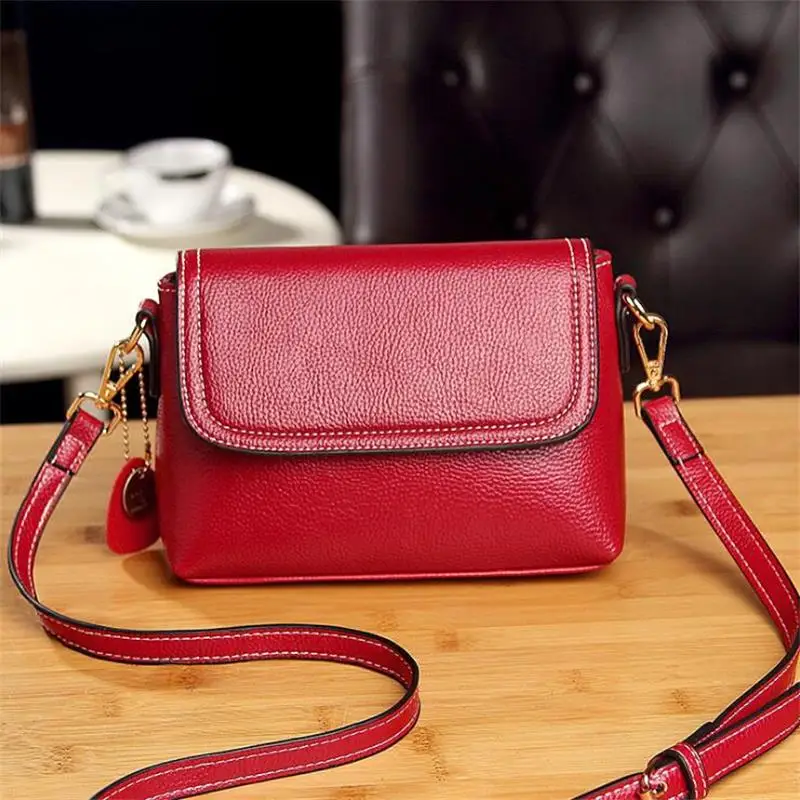 Famous Brand Women Flap Shoulder Bags Genuine Leather Messenger Crossbody for Sac A Main Femme 2019 New Handbags | Багаж и сумки