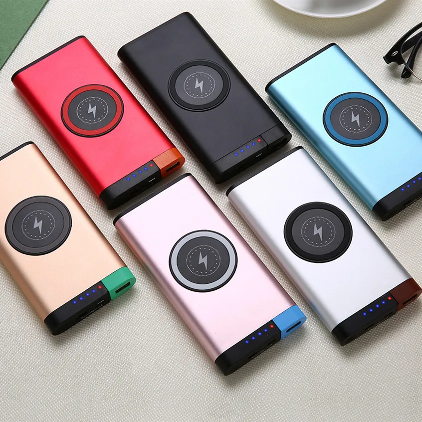 Тонкий 10000 Mah Puissance Banque ROCK портативный ультра mince Alliage Powerbank аккумулятор 20000 для Xiaomi