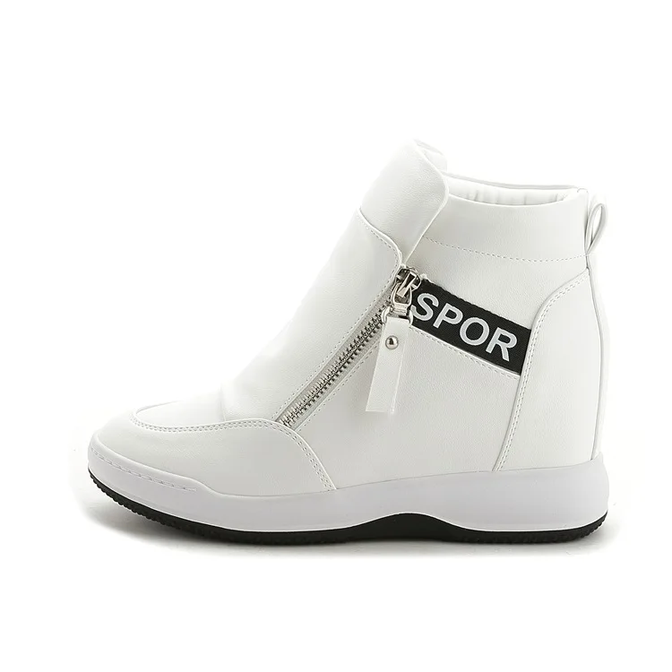 Akexiya/Высококачественная женская обувь на танкетке высоком каблуке цвет белый