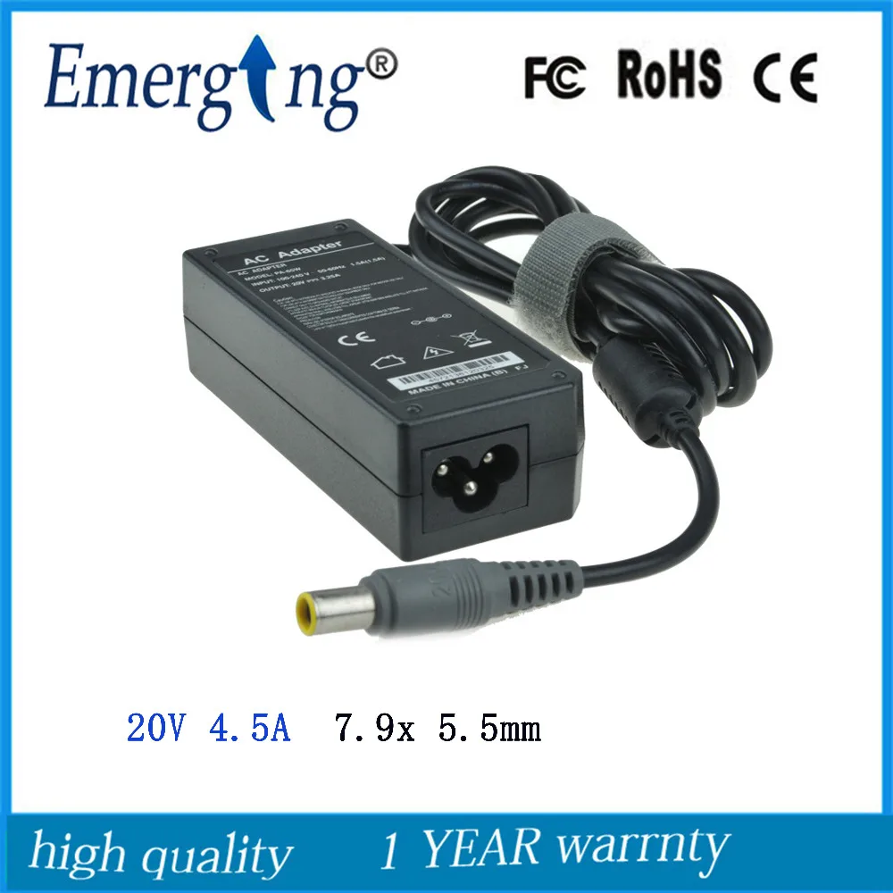 

20V 4.5A 90W 7.9x5.5mm New AC Laptop Adapter For Lenovo ThinkPad T420s T430s