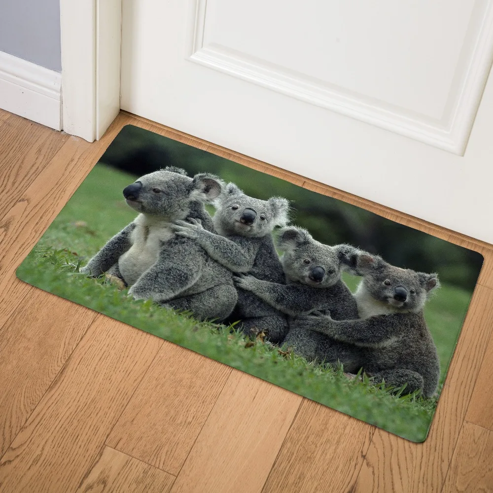 Nordic Animal австралийская коала медведь домашний коврик стелька кухня ковер крытый Открытый Добро пожаловать ванная комната Нескользящие коврики 75 см