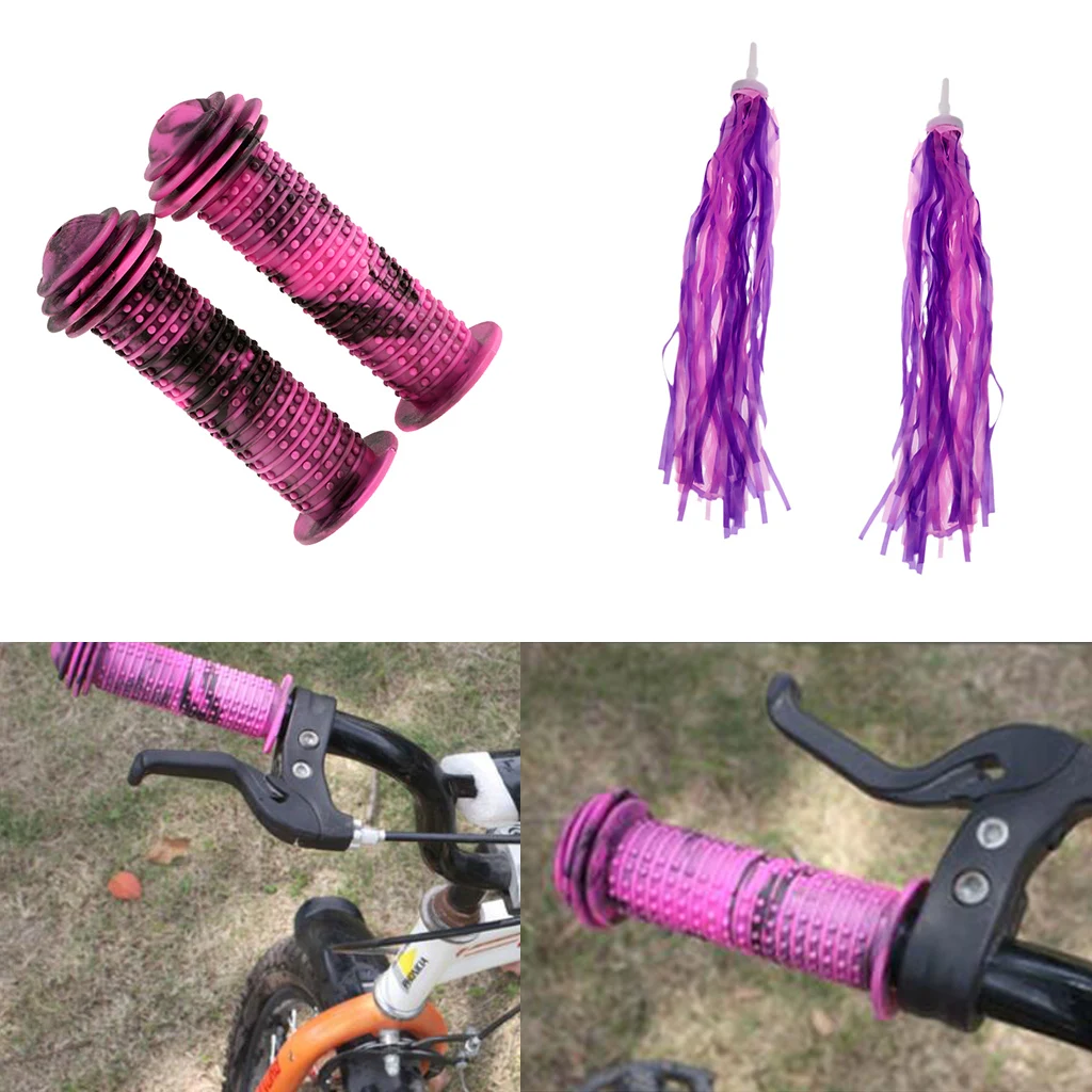

Bike Handlebar Streamers Traditional Retro Tassels +Skating Handle Bar Grips