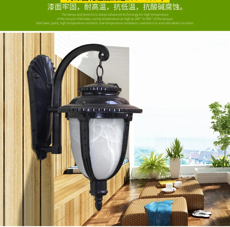 декоративные садовые фонари Бронзовые Бра китайские светодиодные светильники