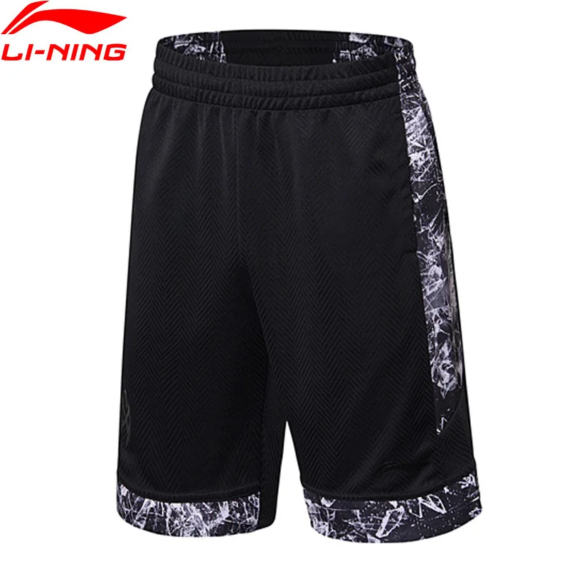 Li-Ning Men Basketball Competition Shorts Slim Fit 100% Polyester Printed Comfort LiNing Breathable Sport AAPN009 MKD1513 | Спорт и