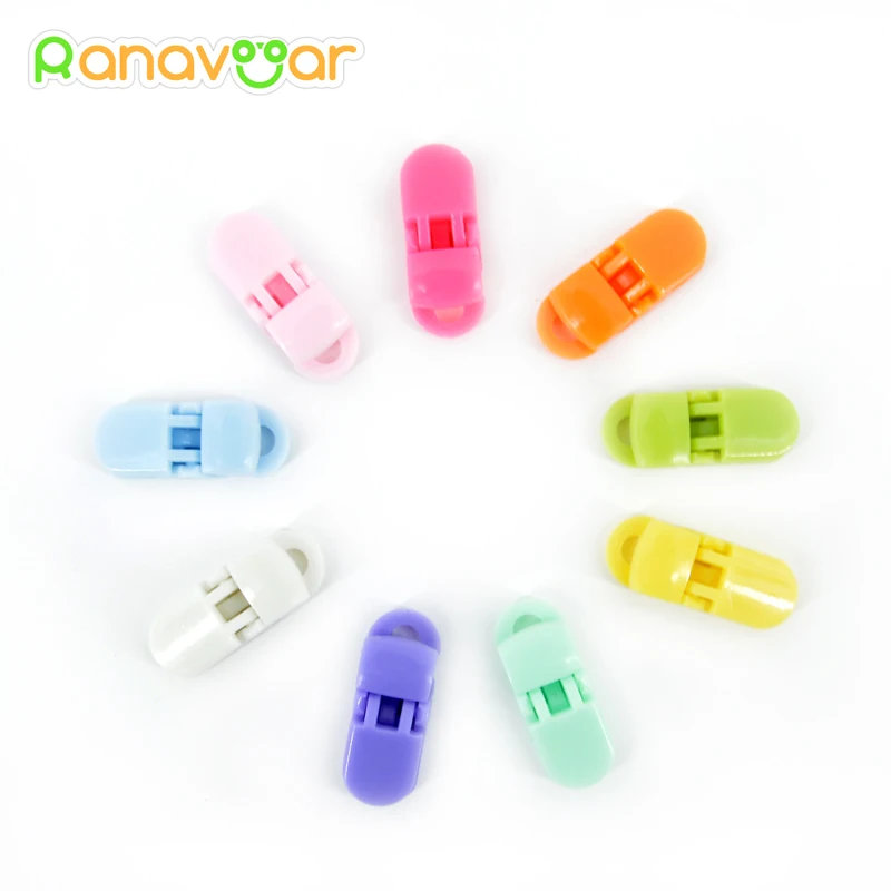 5 шт. 9 цветов смешанные популярные d образные пластиковые Детские пустышки клипсы