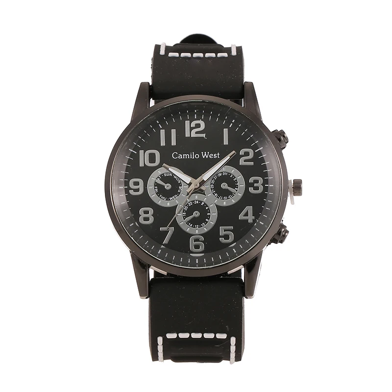 Reloj hombre мужские спортивные часы с силиконовым ремешком кварцевые армейские