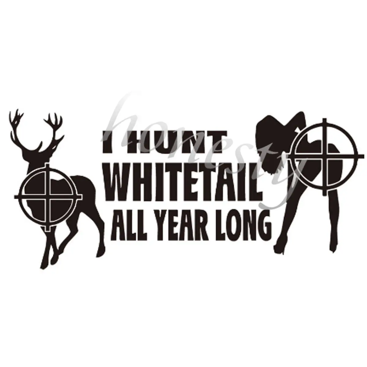 Олень и девочка Hunter стены дома Стекло двери окна автомобиля Стикеры ноутбука Auto