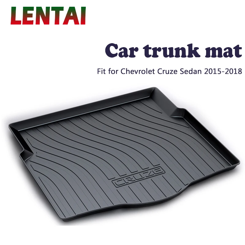 EALEN 1PC Car rear trunk Cargo mat For Chevrolet Cruze Sedan 2015 2016 2017 2018 Car Boot Liner Tray Waterproof Anti-slip mat