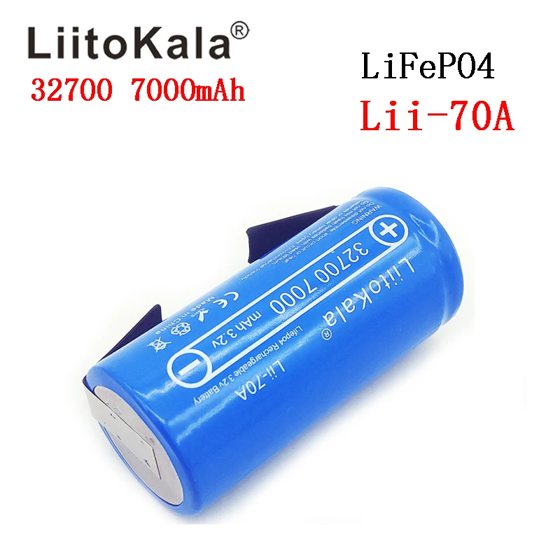 Аккумуляторная батарея 3 2 В 32700 7000 мАч Lii-70A LiFePO4 35A непрерывный разряд максимум 55a