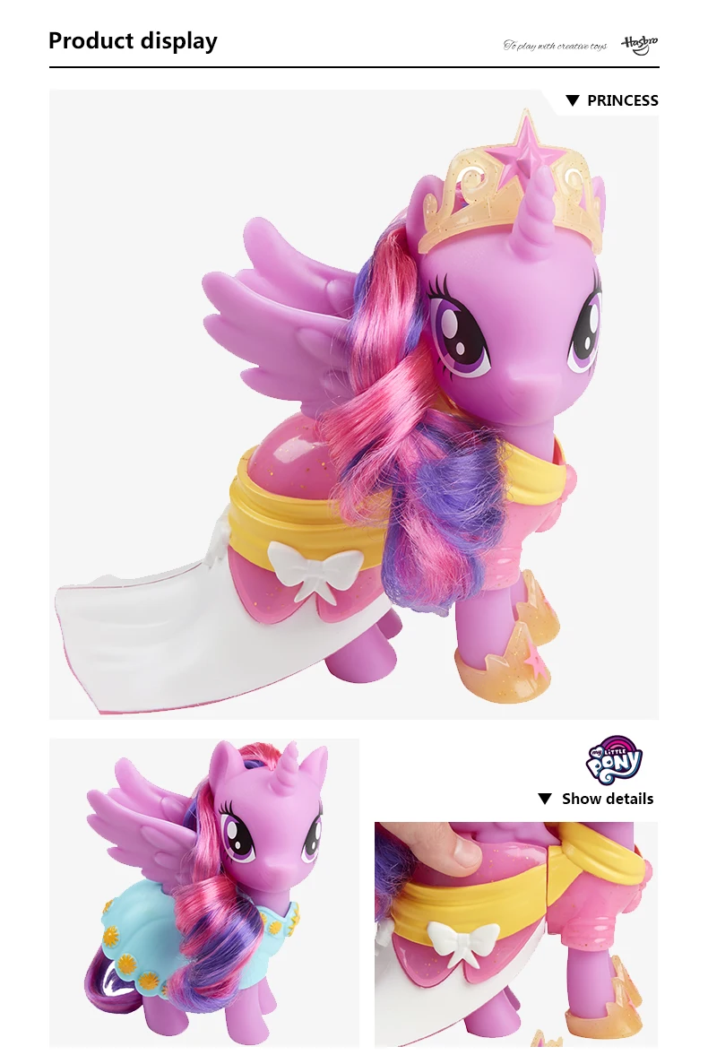 Hasbro 6 дюймов My Little Pony игрушка для девочка друзья Принцесса Радуга Дэш Сумеречная Искра фигурка Коллекция Модель Куклы
