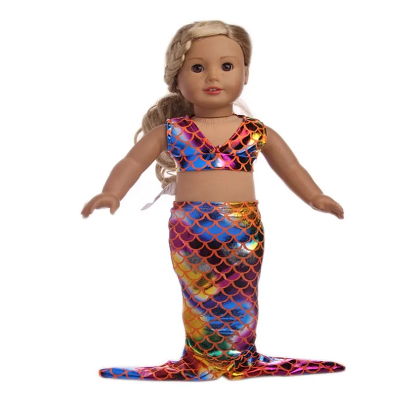 Q-51 Born Baby Doll Одежда подходит 18 дюймов 40-43 см кукла Русалка Одежда Аксессуары для ребенка подарок на день рождения - Цвет: Q-51