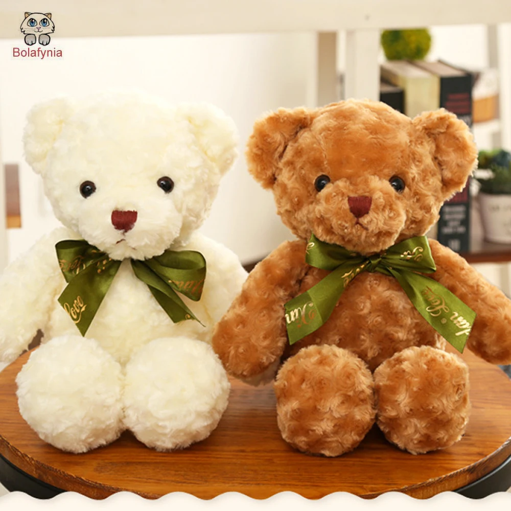 

Children Plush Stuffed Toy Genuine Scarf Bear Teddy Doll Baby Kids Christmas Birthday Gift