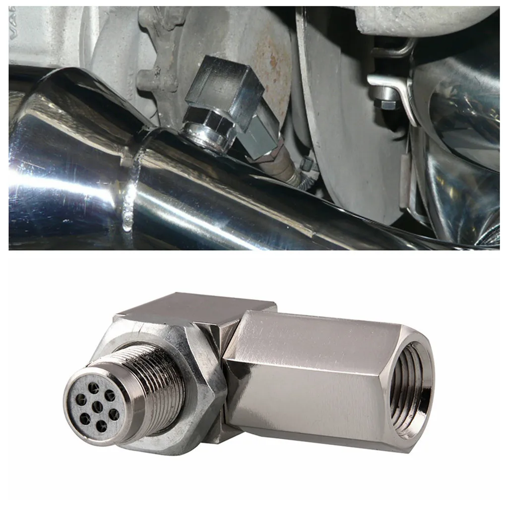 90 градусов O2 кислородный датчик распорный двигатель светильник CEL Check Bung мини