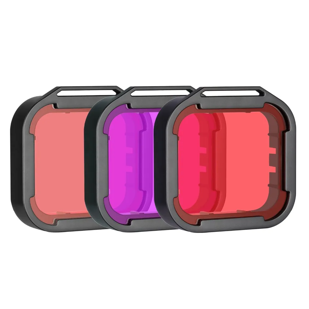 Neewer 3 Pack фильтр для дайвинга GoPro Hero 7/6/5 прикрепить на водонепроницаемый корпус (не