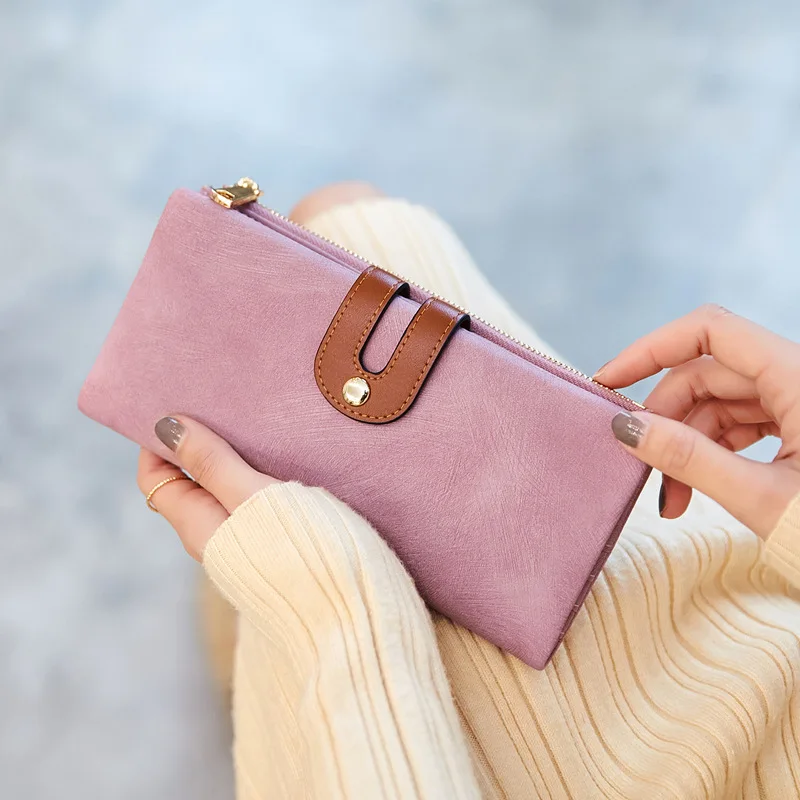 Женский кошелек длинный новый дизайн простые универсальные мульти карты