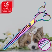 fenice 8 0 inch pet grooming scissors dogs cats thinning shear japan 440c thinning rate 75