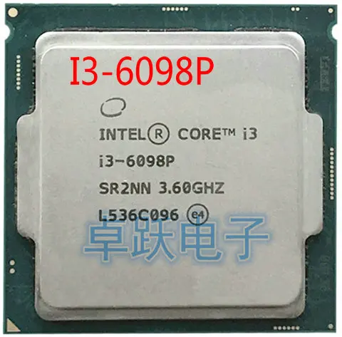 Двухъядерный процессор Intel 3 6 ГГц LGA1151 Процессор I3 6098P бесплатная доставка|processor