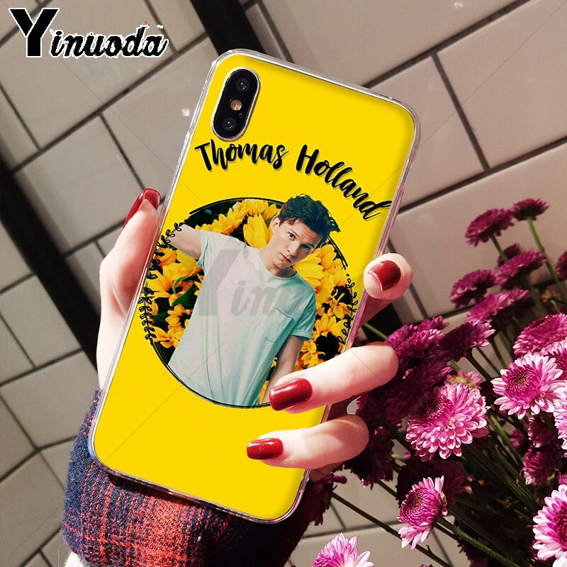 Yinuoda том Холланд Новое поступление сотовый Чехол для телефона для Apple iPhone 8 7 6 6S Plus X XS MAX 5 5S SE XR мобильные телефоны
