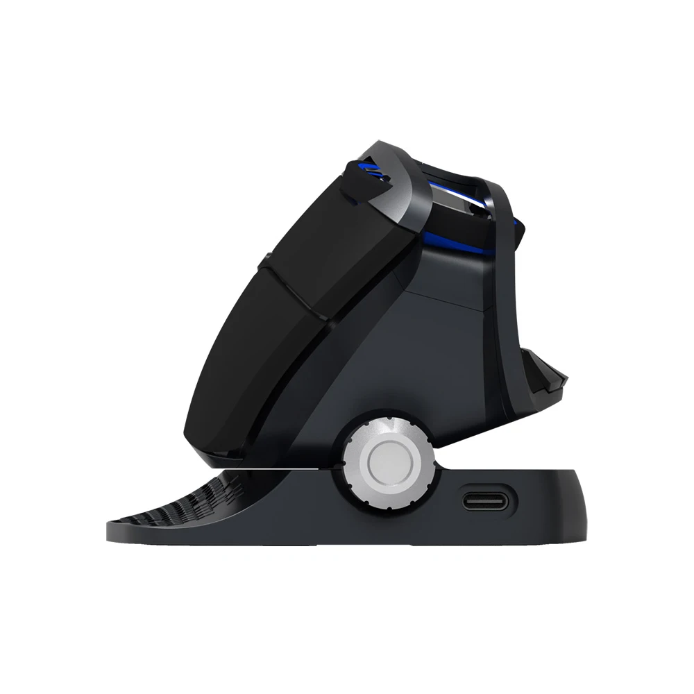 Delux M618X 2,4 ГГц Беспроводная+ Bluetooth 3,0/4,0 многомодовая перезаряжаемая эргономичная Вертикальная компьютерная USB оптическая 6D мышь