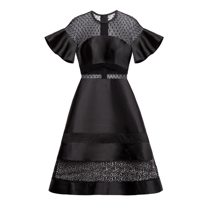 2017 Brand Summer Cute Dress Women Retro Lace Mini Party Sexy High Waist A Line Tunique Dresses Vestidos Female QWC0251-5 |