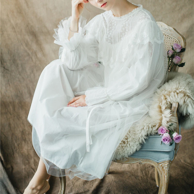 Шифоновые ночные рубашки ночная рубашка 2020 женская одежда однотонное ночное