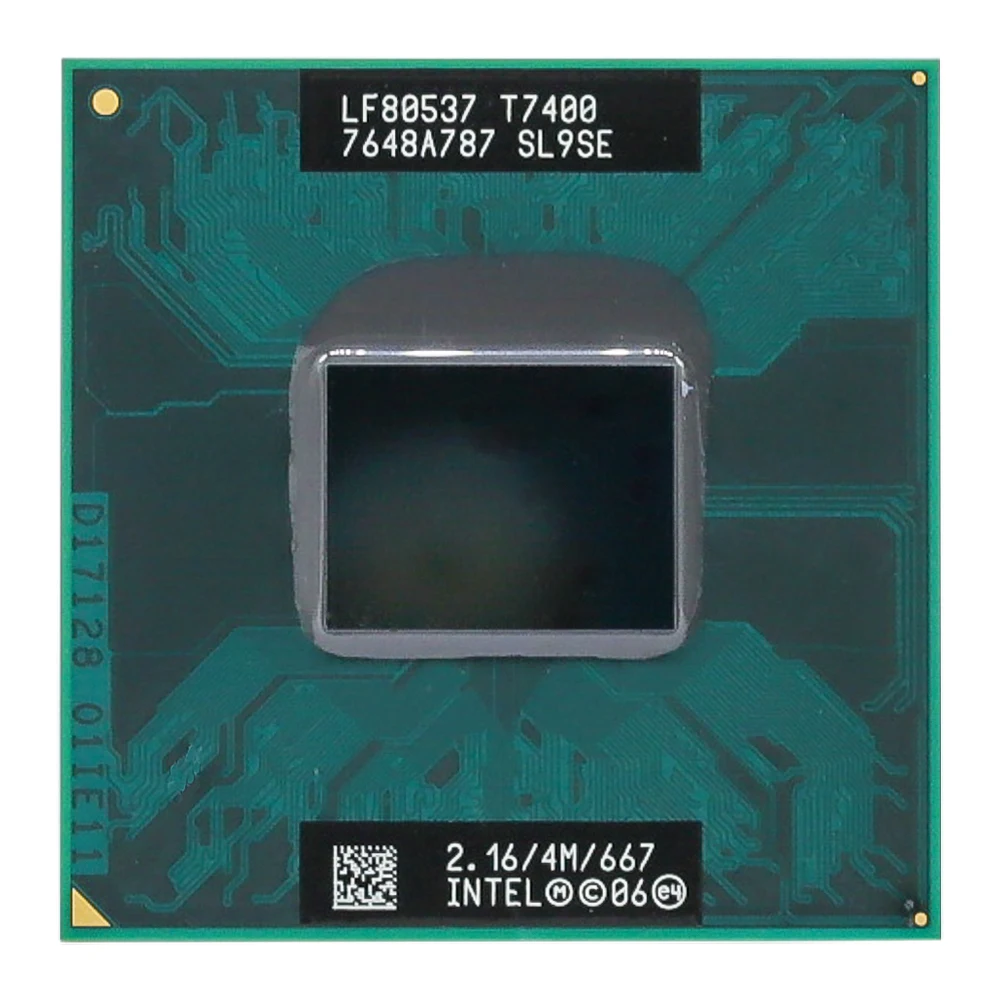 Процессор Intel для ноутбука Core 2 Duo T7400 процессор 4 м (разъем 479 кэш/2 16