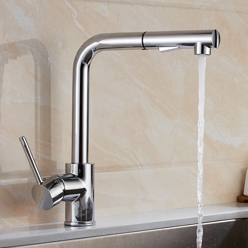 ORB/хром новый кухонный кран смеситель с одной ручкой выдвижной JIEMO бренд|kitchen faucet