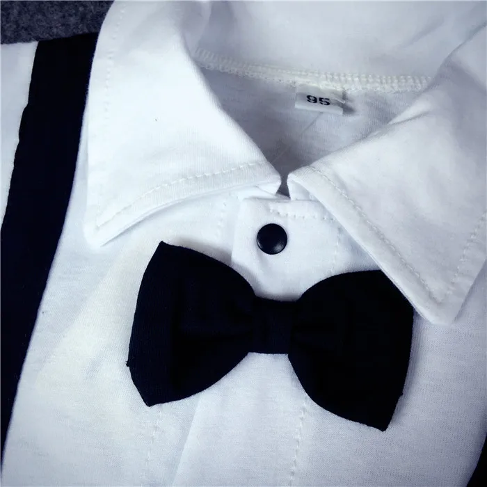 Детский комбинезон летний клетчатый с отложным воротником для мальчиков и