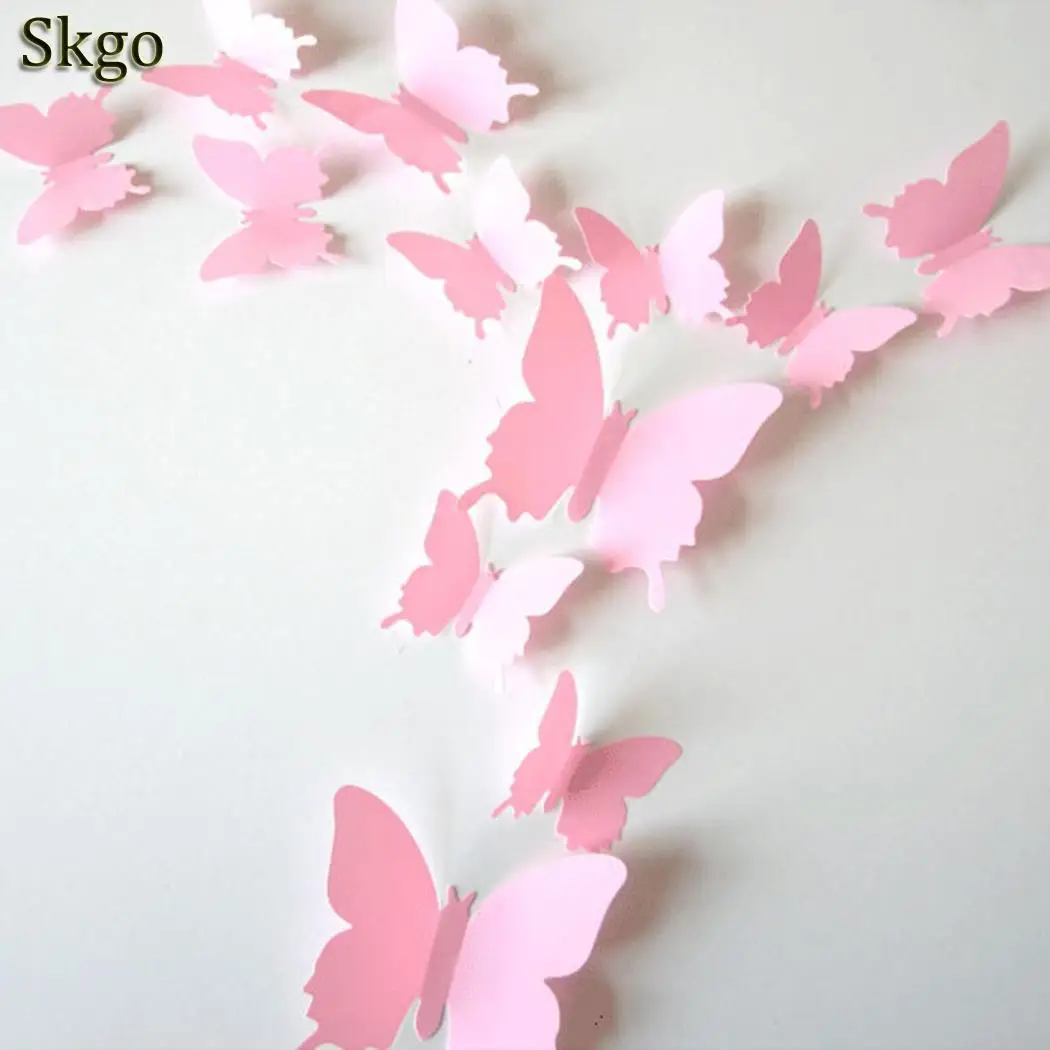 Стикер 3D шкаф искусство для росписи DIY плитка и т. Д. Съемные стены Животное 12 шт