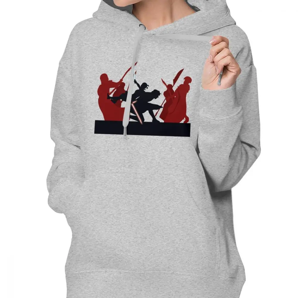 Звездные войны Толстовка Kylo Ren And Rey Vs Snoke S Praetorian Guard толстовки Kawaii толстовки с принтом женские красные пуловеры с капюшоном