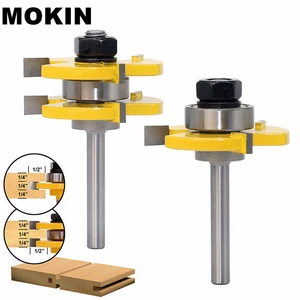 Узел для выполнения пазов фреза с Т-образным пазом, хвостовик 6-12,7 мм, 2 шт.