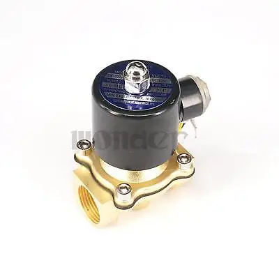DC 12 В 2 порта 2W-200-20 3/4 &quotBSP латунный Электрический электромагнитный клапан воды