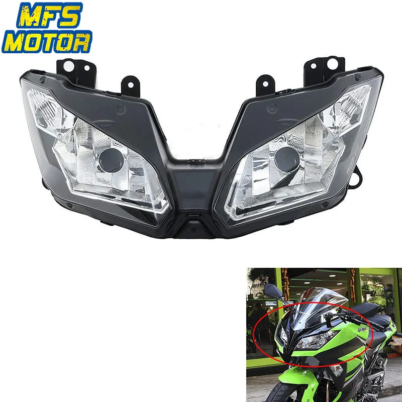Для 13 15 Kawasaki Ninja 300 EX300 мотоцикл передняя фара в сборе 2013 2014 2015| |