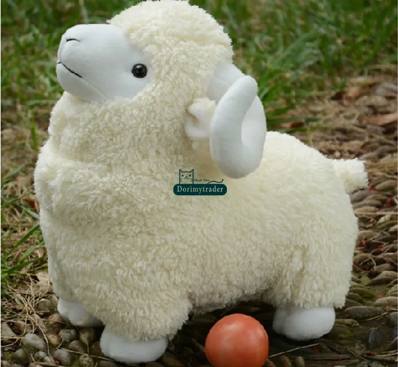 Dorimytrader Jumbo Lovely Мягкая плюшевая игрушка из овечьей шкуры Игрушечные куклы из козлята Большой подарок для малышей 35inch 90cm DY60270