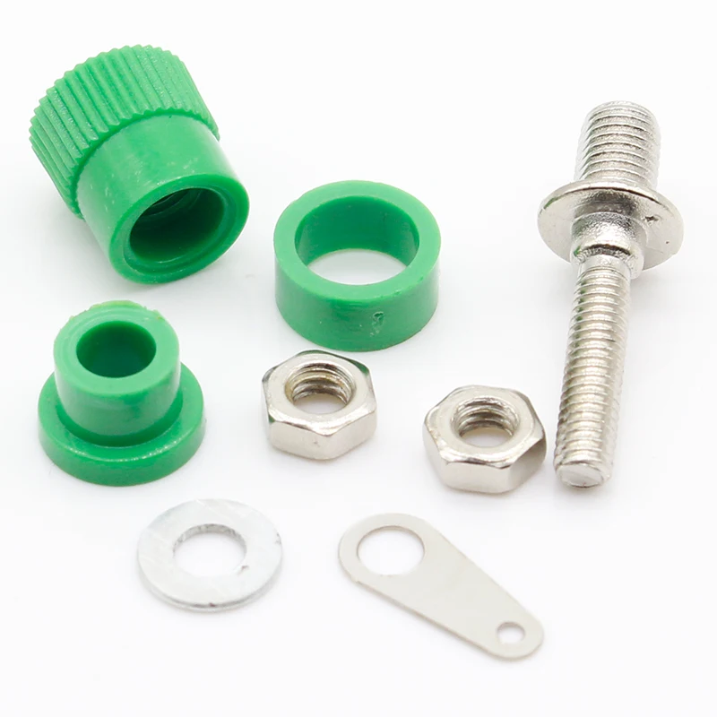 10PCS/LOT Terminal Blocks 4mm Amplifier Connector Binding Post Banana Plug Jack Mount | Обустройство дома