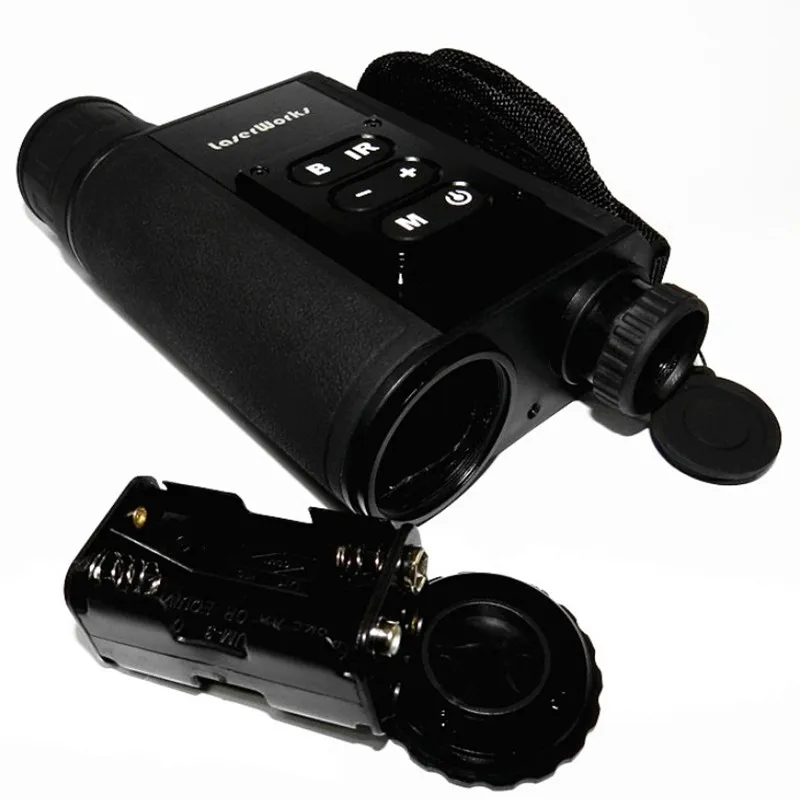 Бинокль ночного видения инфракрасный день и ночь дальномер. Лазерная локация