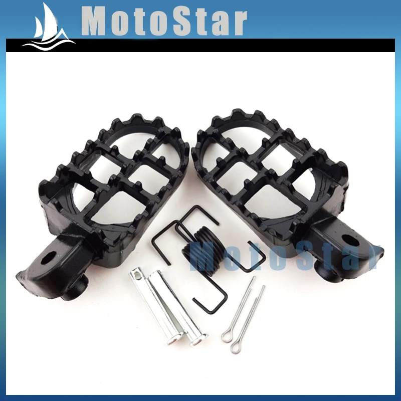 Черные алюминиевые подставки для ног мотоцикла XR50R CRF 50 CRF70 CRF80 CRF100F | Автомобили и