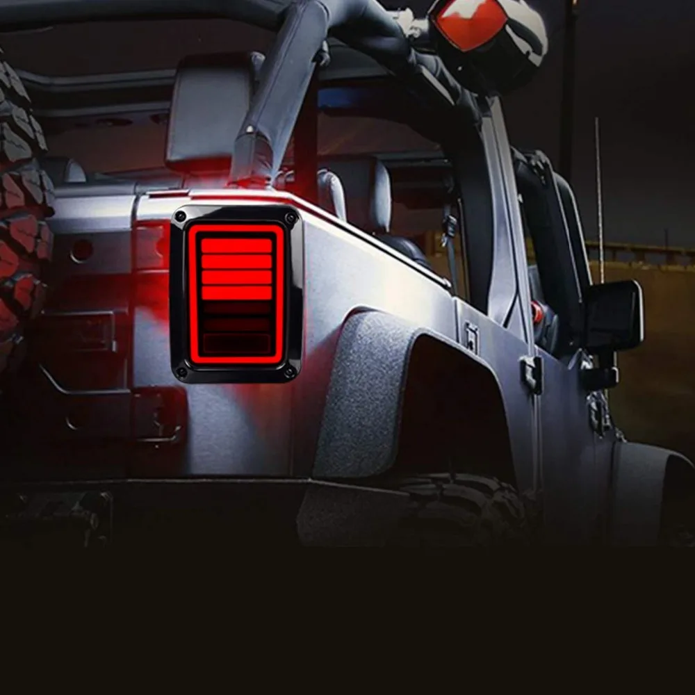 Задние линзы серии G6 6 задние фонари светодиодный сигнал поворота для Jeep Wrangler JK JKU