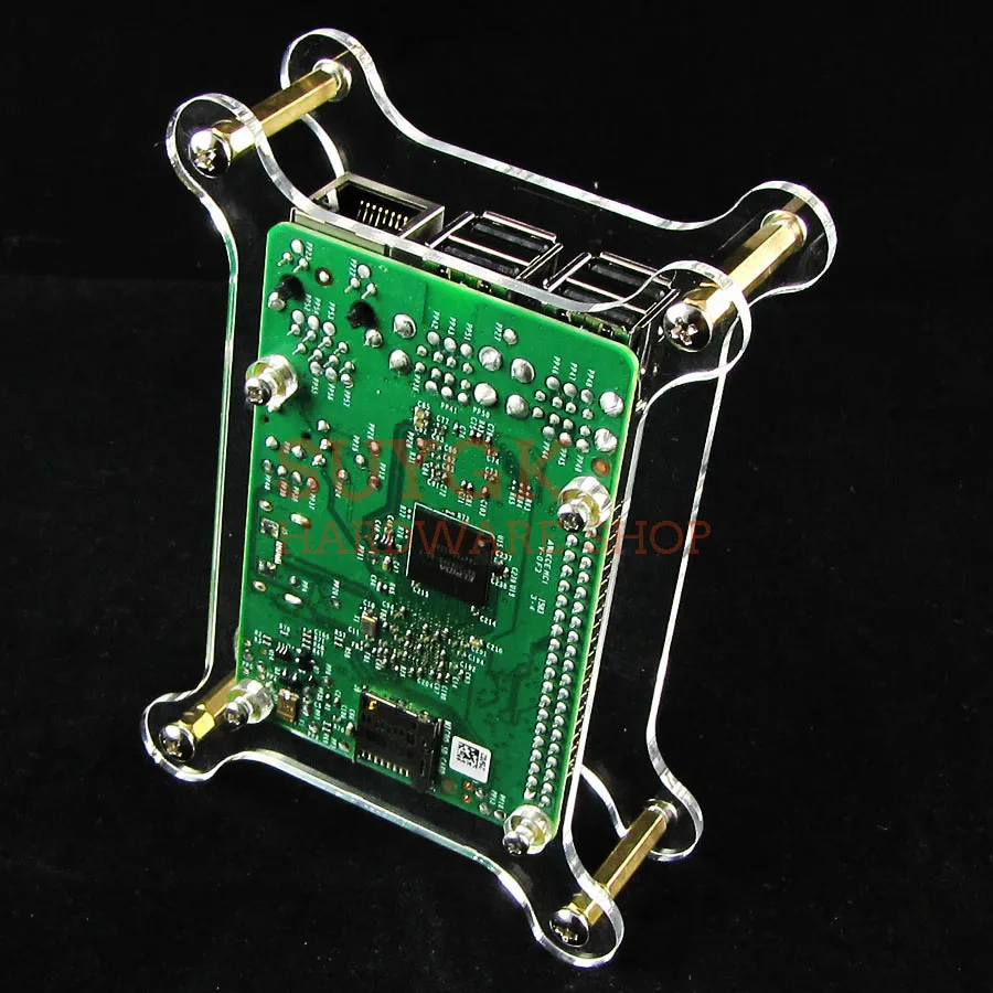 Внешний прозрачный акриловый чехол для Raspberry PI 2 PI3 model B 3B|Аксессуары