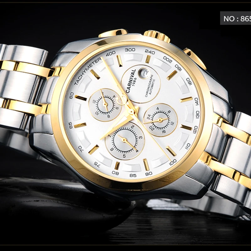 Мужские часы 2018 карнавальные автоматические механические мужские роскошные