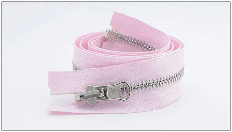 pink 5 шт. 5#85 см открытые металлические молнии ферметура застежка-молния для пошив пальто пуховая одежда молния ремонт аксессуары KY2177 - Цвет: pink