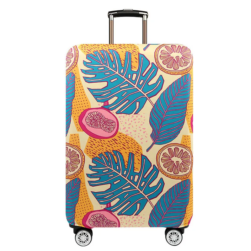 H Luggage Cover Цветочный узор багажный Чехол Эластичный багажный Защитный чехол подходит для 18-32 дюймов костюм чехол Аксессуары для путешествий - Цвет: H Luggage Cover