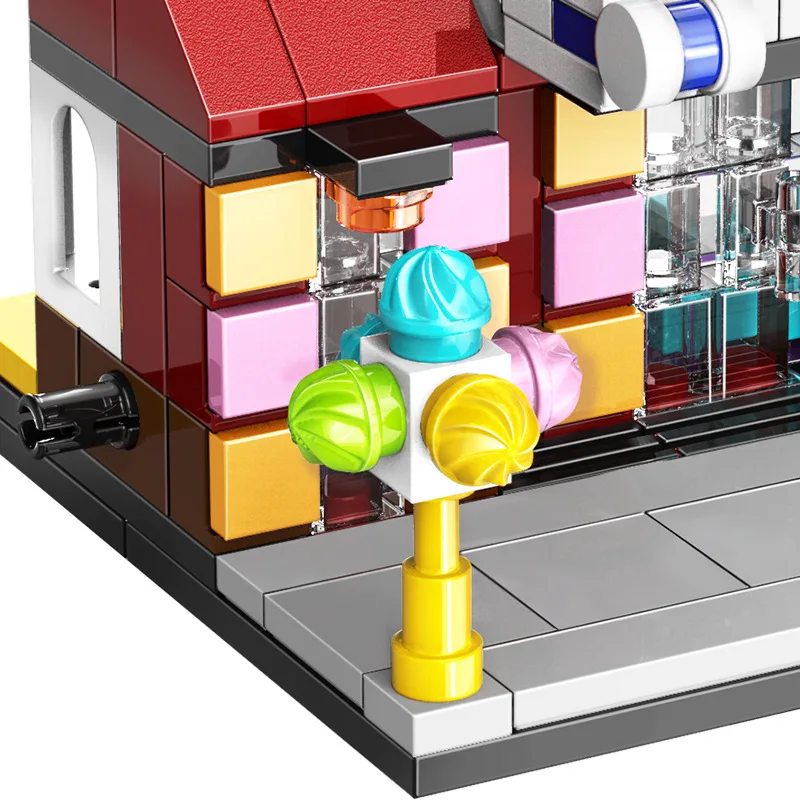 Игрушки для детей 3D мини город улица розничный магазин Макдональд кафе набор